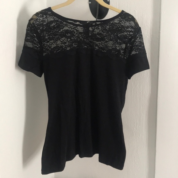 h&m black lace shirt - Picture 1 of 3